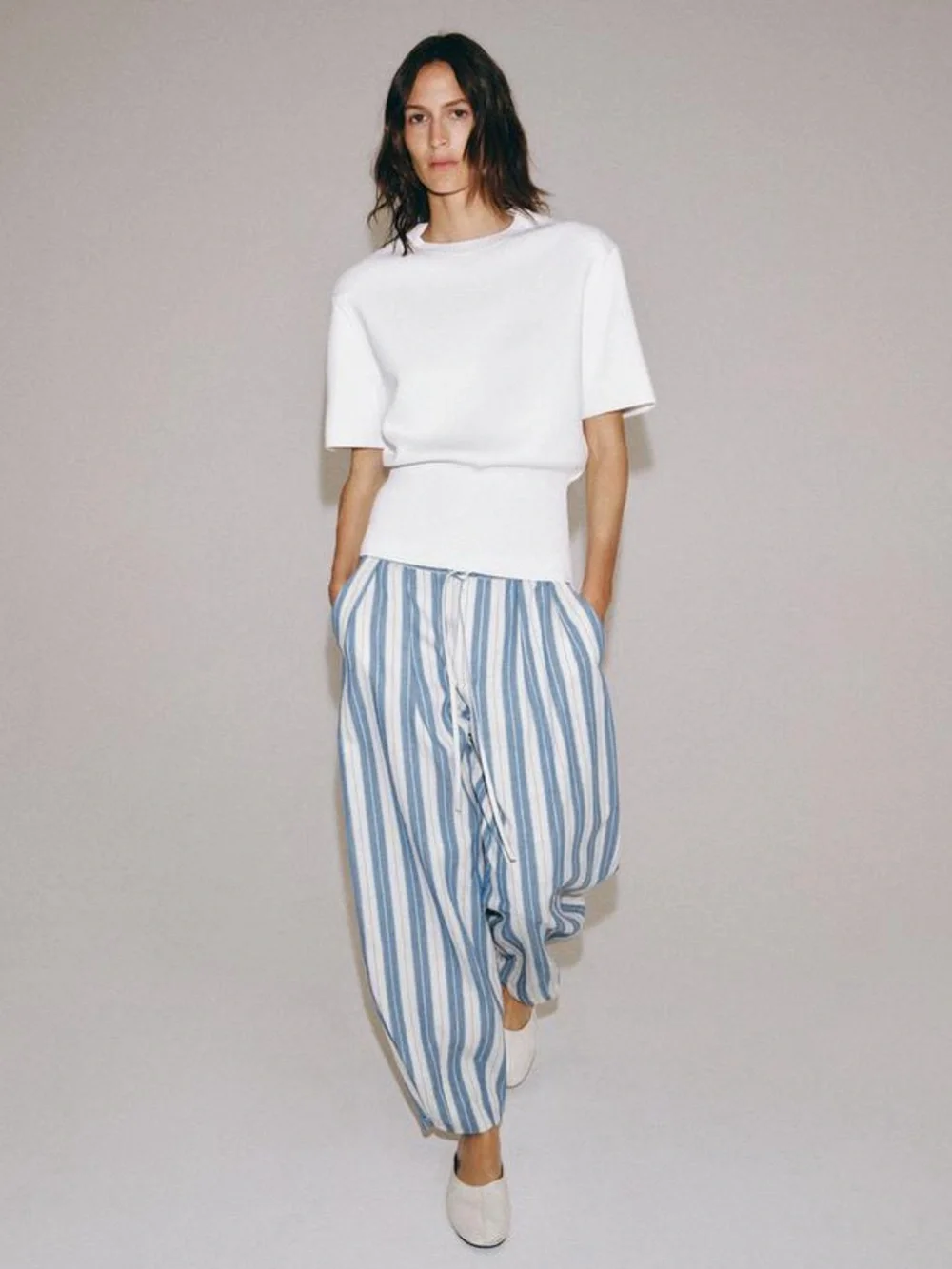 ZARA ZW COLLECTION STRIPED PANTS
